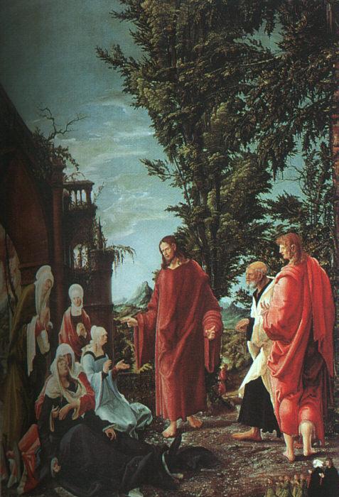 Albrecht Altdorfer Christ Taking Leave of His Mother Sweden oil painting art